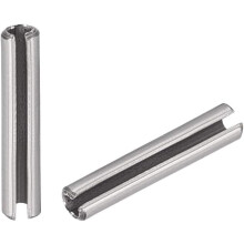 Slotted Spring Pin - M1.5 x 8mm 304 Stainless Steel Split Spring Roll Dowel Pins Plain Finish 100Pcs