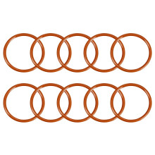 Silicone O-Ring, 50mm OD, 43mm ID, 3.5mm Width, VMQ Seal Rings Gasket, Red, Pack of 10