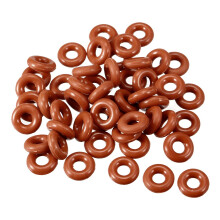 Silicone O-Ring, 8mm Outside Diameter, 3.2mm Inner Diameter, 2.4mm Width, VMQ Seal Rings Sealing Gasket Red, 50PCS
