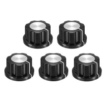 5Pcs Speaker Control Knob Power Amplifier Knob 23mm Dia. Rotary Knobs for 6mm Dia. Shaft Potentiometer