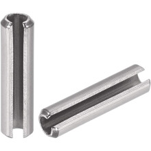 Slotted Spring Pin - M5 x 30mm 304 Stainless Steel Split Spring Roll Dowel Pins Plain Finish 20Pcs