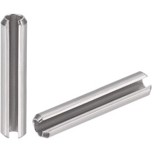 Slotted Spring Pin - M4 x 40mm 304 Stainless Steel Split Spring Roll Dowel Pins Plain Finish 20Pcs