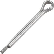 Split Cotter Pin - 5/32 inch x 1 3/8 inch (4mm x 35mm) Carbon Steel 2-Prongs Silver Tone Fastener Clip Key 25Pcs