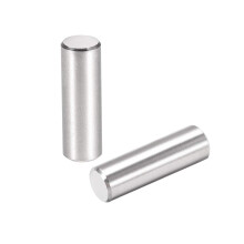 50Pcs 6mm X 18mm Dowel Pin 304 Stainless Steel Cylindrical Shelf Support Pin Fasten Elements Silver Tone