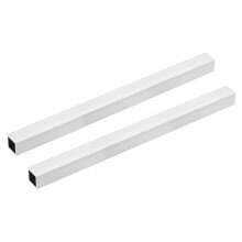 6063 Aluminum Square Tube, 20mmx20mmx1.2mm Wall Thickness 300mm Length Seamless Straight Pipe Tubing 2 Pcs