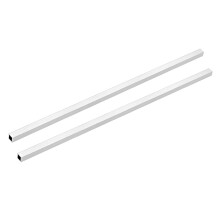 6063 Aluminum Square Tube, 8mmx8mmx1mm Wall Thickness 300mm Length Seamless Straight Pipe Tubing 2 Pcs