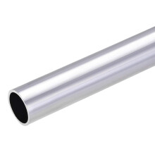 6063 Aluminum Round Tube, 28mm OD 24mm Inner Dia 300mm Length Seamless Straight Tubing