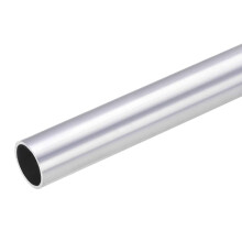 6063 Aluminum Round Tube, 22mm OD 19mm Inner Dia 300mm Length Seamless Straight Tubing