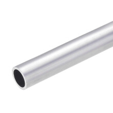 6063 Aluminum Round Tube, 23mm OD 18mm Inner Dia 300mm Length Seamless Straight Tubing