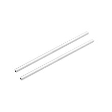 6063 Aluminum Square Tube, 6mmx6mmx1mm Wall Thickness 200mm Length Seamless Straight Pipe Tubing 2 Pcs
