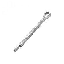 Split Cotter Pin - 13/64 inch x 1 31/32 inch (5mm x 50mm) Carbon Steel 2-Prongs Silver Tone Fastener Clip Key 60Pcs