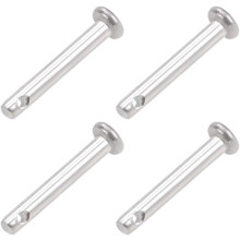 Single Hole Clevis Pins - 3mm X 20mm Flat Head 304 Stainless Steel Link Hinge Pin 4Pcs