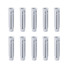 8x40mm Plastic Expansion Tube Bolts Column Frame Fixings Gray 50pcs