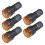 5Pcs Yellow Indicator Light with Buzzer AC/DC 110V, 22mm Panel Mount Flashing Alarm, for Electrical Control Panel, HVAC, DIY Projects 1