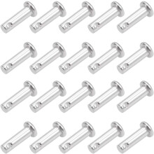 Single Hole Clevis Pins - 5mm X 16mm Flat Head 304 Stainless Steel Link Hinge Pin 20Pcs