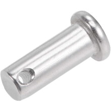 Single Hole Clevis Pins - 10mm X 25mm Flat Head 304 Stainless Steel Link Hinge Pin