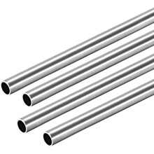 304 Stainless Steel Round Tubing 5mm OD 0.4mm Wall Thickness 250mm Length Seamless Straight Pipe Tube 4 Pcs
