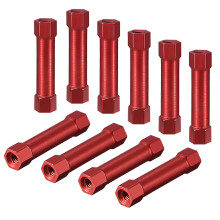 Hex Aluminum Standoff Spacer Column M3x30mm,for RC Airplane,FPV Quadcopter,CNC,Red,10pcs