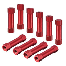 Hex Aluminum Standoff Spacer Column M3x25mm,for RC Airplane,FPV Quadcopter,CNC,Red,10pcs