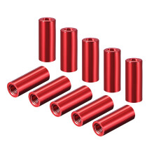 Round Aluminum Standoff Column Spacer M3x20mm,for RC Airplane,FPV Quadcopter,CNC,Red,10pcs