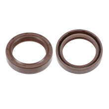 Oil Seal 35mm Inner Dia 47mm OD 10mm Thick Fluorine Rubber Double Lip Seals 2Pcs