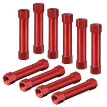 Hex Aluminum Standoff Spacer Column M3x35mm,for RC Airplane,FPV Quadcopter,CNC,Red,10pcs