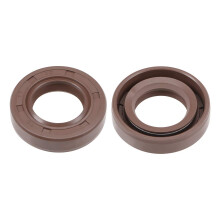 Oil Seal 17mm Inner Dia 30mm OD 7mm Thick Fluorine Rubber Double Lip Seals 2Pcs