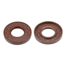 Oil Seal 35mm Inner Dia 72mm OD 10mm Thick Fluorine Rubber Double Lip Seals 2Pcs