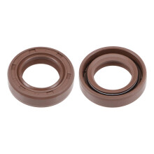 Oil Seal 17mm Inner Dia 28mm OD 7mm Thick Fluorine Rubber Double Lip Seals 2Pcs