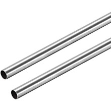 304 Stainless Steel Round Tubing 5mm OD 0.2mm Wall Thickness 250mm Length Seamless Straight Pipe Tube 2 Pcs