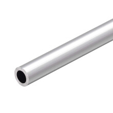 6063 Aluminum Round Tube, 300mm Length 15mm OD 10mm Inner Dia Seamless Aluminum Straight Tubing