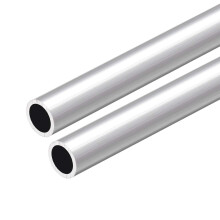 6063 Aluminum Round Tube, 300mm Length 13mm OD 10mm Inner Dia Seamless Aluminum Straight Tubing 2 Pcs