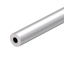 6063 Aluminum Round Tube, 300mm Length 17mm OD 7mm Inner Dia Seamless Aluminum Straight Tubing