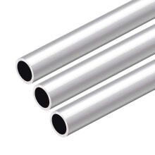6063 Aluminum Round Tube, 300mm Length 14mm OD 11mm Inner Dia Seamless Aluminum Straight Tubing 3 Pcs