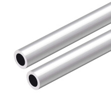 6063 Aluminum Round Tube, 300mm Length 13mm OD 9mm Inner Dia Seamless Aluminum Straight Tubing 2 Pcs