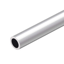 6063 Aluminum Round Tube, 300mm Length 20mm OD 16mm Inner Dia Seamless Aluminum Straight Tubing