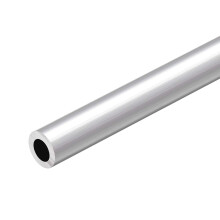 6063 Aluminum Round Tube, 300mm Length 18mm OD 10mm Inner Dia Seamless Aluminum Straight Tubing