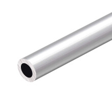 6063 Aluminum Round Tube, 300mm Length 20mm OD 12mm Inner Dia Seamless Aluminum Straight Tubing