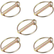 Linch Pin with Ring - 8mm x 50mm Trailer Pins Assortment Kit for Boat Kayak Canoe Trailer Tractor Trolley Horsebox 5Pcs