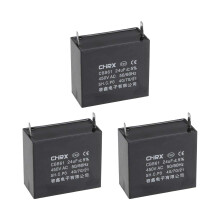 Ceiling Fan Capacitor CBB61 24uF 450V AC Single Insert Metalized Polypropylene Film Capacitors 58x25x50mm for Water Pump Motor Generator, Pack of 3