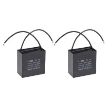 Ceiling Fan Capacitor CBB61 24uF 450V AC 2 Wires Metalized Polypropylene Film Capacitors 58x31x57mm for Water Pump Motor Generator, Pack of 2