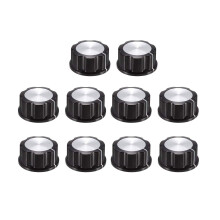 10Pcs Speaker Control Knob Power Amplifier Knob 33mm Dia. Rotary Knobs for 6mm Dia. Shaft Potentiometer
