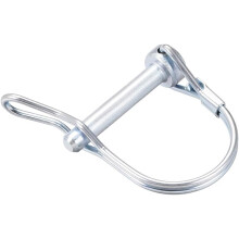 Shaft Locking Pin w Ear - 6mm x 35mm Coupler Pin for Farm Trailers Wagons Lawn Garden in Arch Round