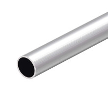 6063 Aluminum Round Tube, 300mm Length 20mm OD 18mm Inner Dia Seamless Aluminum Straight Tubing