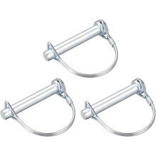 Shaft Locking Pin - 10mm x 60mm Coupler Pin for Farm Trailers Wagons Lawn Garden in Arch Round 3Pcs