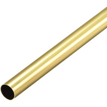 Brass Round Tube, 300mm Length 7.5mm OD 0.2mm Wall Thickness, Seamless Straight Pipe Tubing