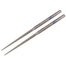 Mini Diamond Burrs Bits Grinding Drill Carving Rotary Tool for Glass Stone Ceramic 2.35mm Shank 1.8mm Conial 2 Pcs