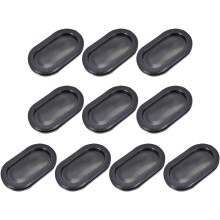 Wire Protector Oil Resistant Armature Oval Rubber Grommets 30x65mm Mounting Dia 10Pcs