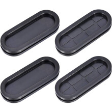 Wire Protector Oil Resistant Armature Oval Rubber Grommets 30x80mm Mounting Dia 4Pcs