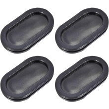 Wire Protector Oil Resistant Armature Oval Rubber Grommets 30x65mm Mounting Dia 4Pcs
